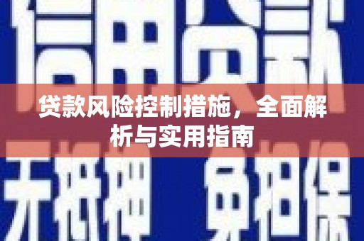 文圣贷款风险控制措施，全面解析与实用指南
