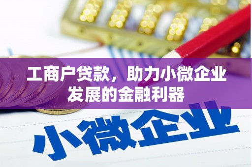 文圣工商户贷款，助力小微企业发展的金融利器