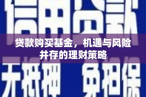 文圣贷款购买基金，机遇与风险并存的理财策略