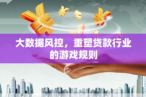 文圣大数据风控，重塑贷款行业的游戏规则