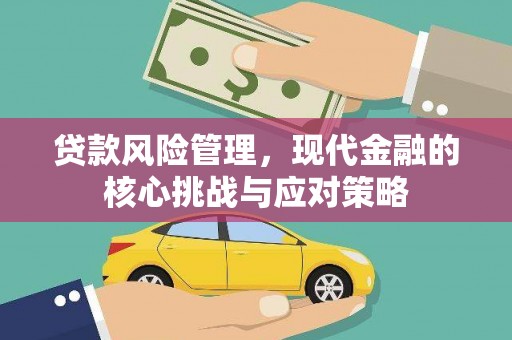 文圣贷款风险管理，现代金融的核心挑战与应对策略