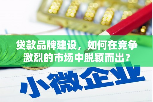 文圣贷款品牌建设，如何在竞争激烈的市场中脱颖而出？