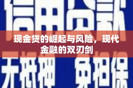 文圣现金贷的崛起与风险，现代金融的双刃剑
