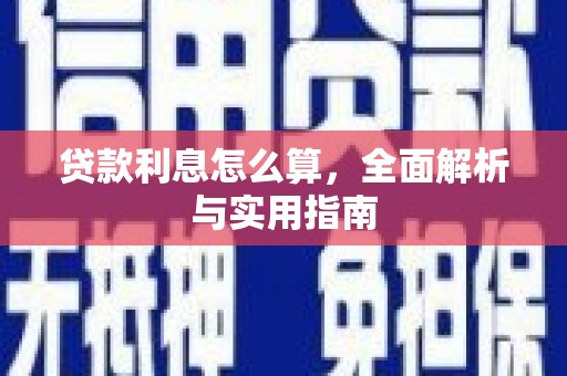 文圣贷款利息怎么算，全面解析与实用指南