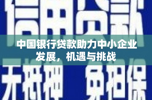 文圣中国银行贷款助力中小企业发展，机遇与挑战