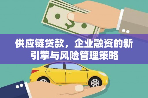 文圣供应链贷款，企业融资的新引擎与风险管理策略