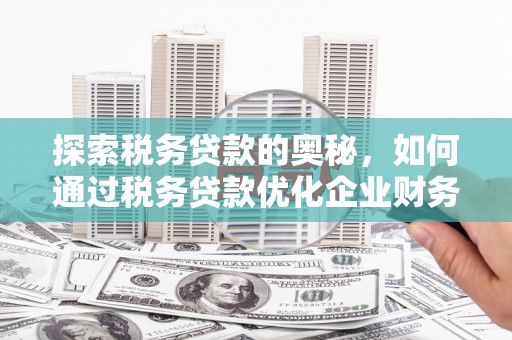 文圣探索税务贷款的奥秘，如何通过税务贷款优化企业财务