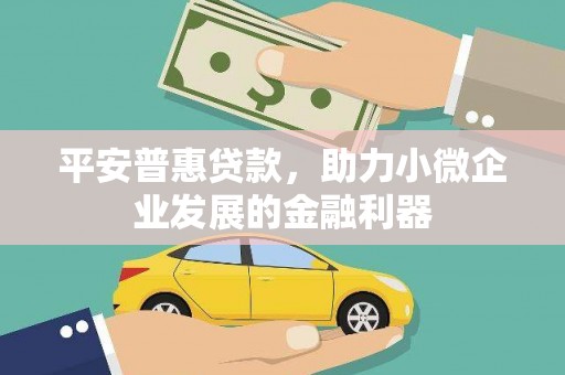 文圣平安普惠贷款，助力小微企业发展的金融利器