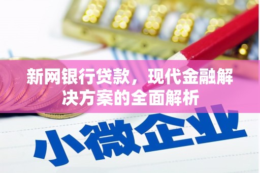 文圣新网银行贷款，现代金融解决方案的全面解析