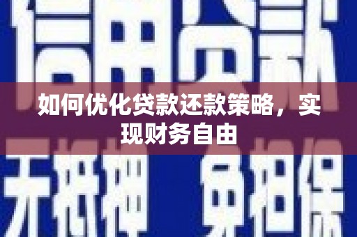 文圣如何优化贷款还款策略，实现财务自由