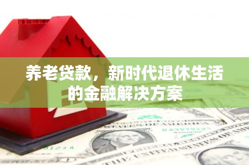 文圣养老贷款，新时代退休生活的金融解决方案