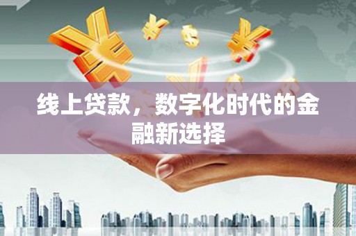 文圣线上贷款，数字化时代的金融新选择
