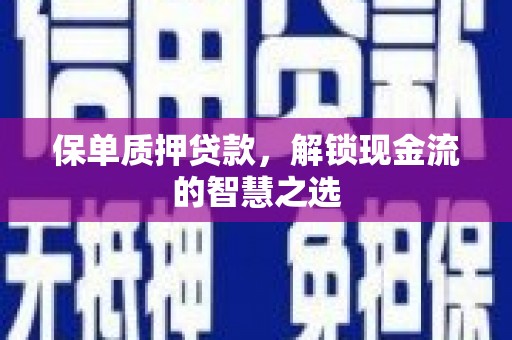 文圣保单质押贷款，解锁现金流的智慧之选