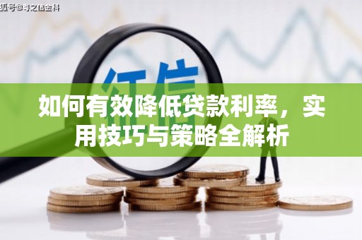 文圣如何有效降低贷款利率，实用技巧与策略全解析