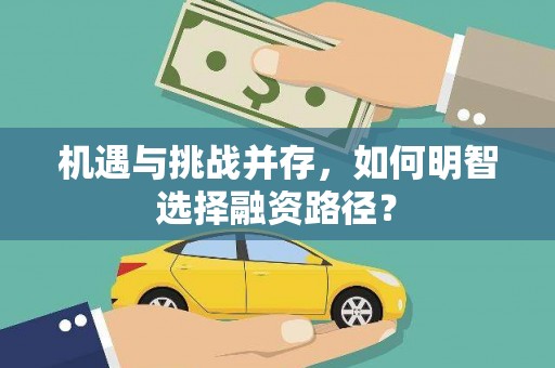 文圣机遇与挑战并存，如何明智选择融资路径？